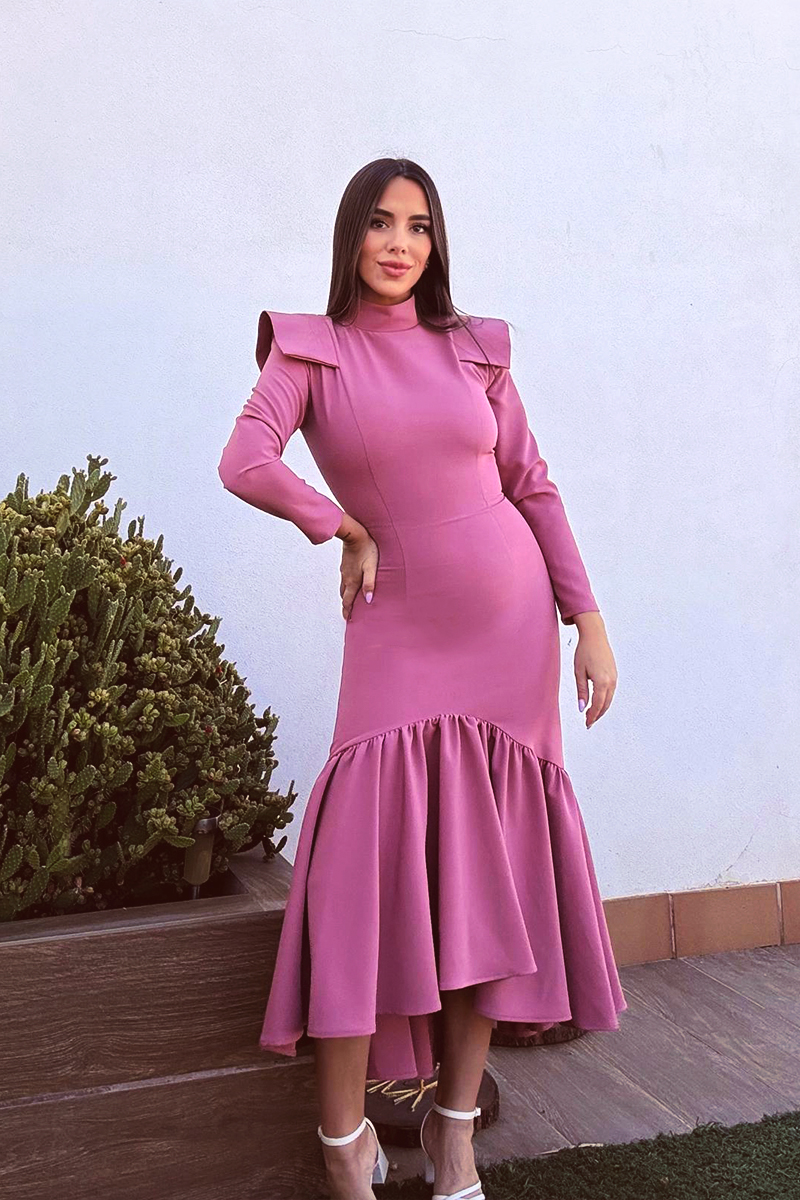 Vestido Odetta Rosa